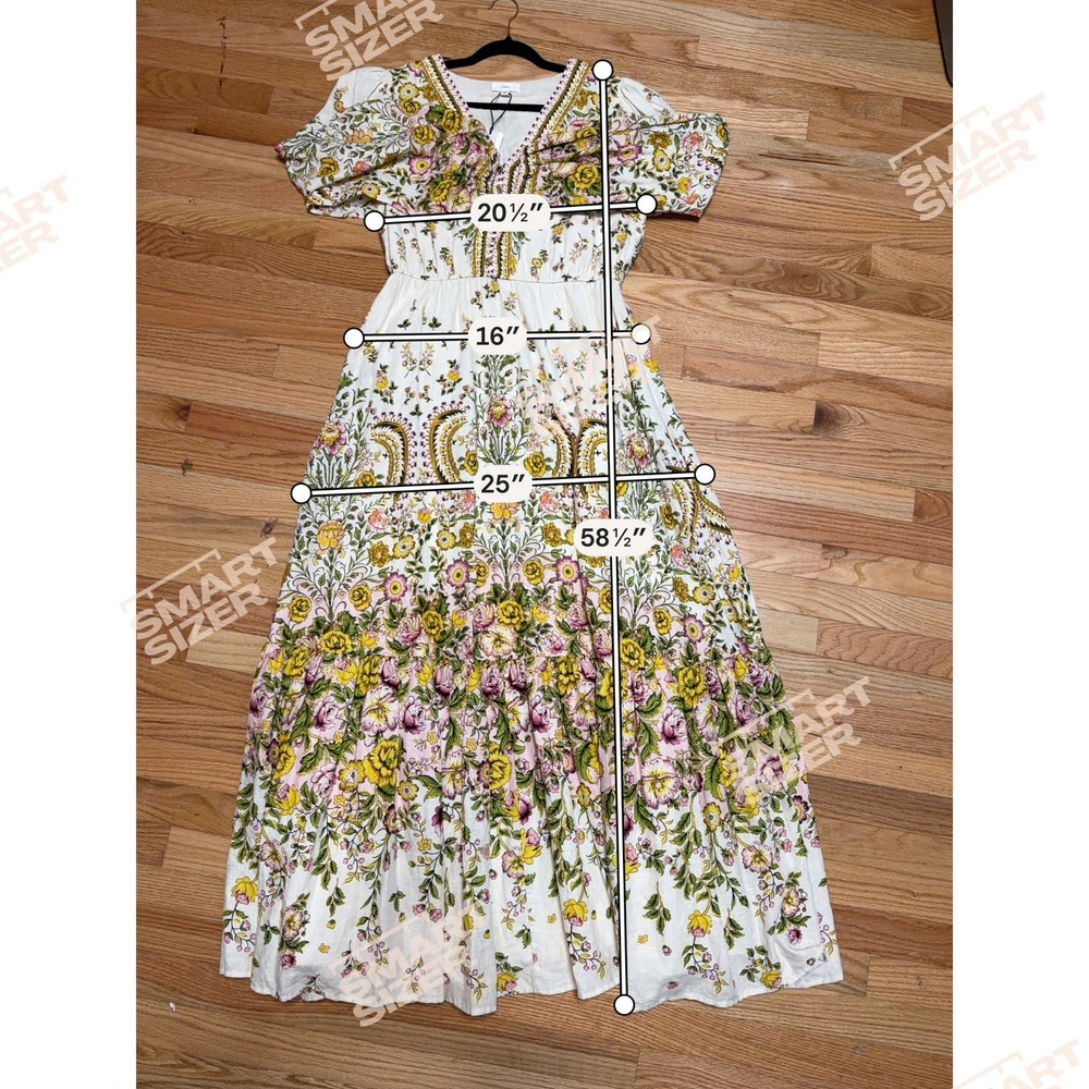 NWT A Loves A Cottagecore Linen Dress Size Large Boho Romantic Prairiecore - Picture 8 of 8
